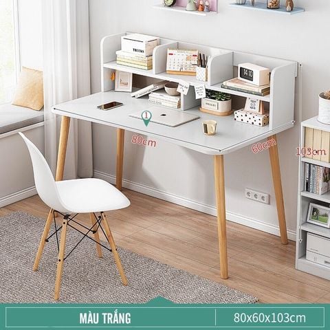 Bàn Làm Việc Thông Minh Kèm Kệ Sách Đa Năng cho không gian học tập, làm việc tiện lợi, hiện đại - GP197
