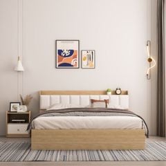 Giường Ngủ Gỗ Công Nghiệp Hiện Đại Mang Phong Cách Bắc Âu - GP240