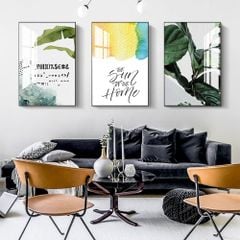 Bộ tranh 3 bức ghép hình chữ nhật kt 50*70*3