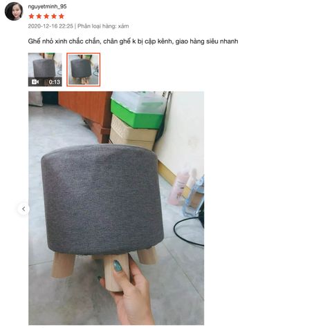 Ghế Đôn Gác Chân Hoa Quả - GP28