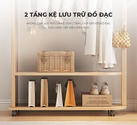 Giá Treo Quần Áo Kết Hợp Gương - GP371