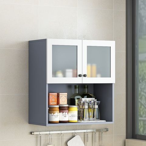 Tủ gỗ treo tường đa năng mini ghi - GP301