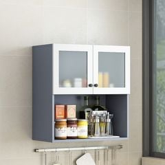 Tủ gỗ treo tường đa năng mini ghi - GP301