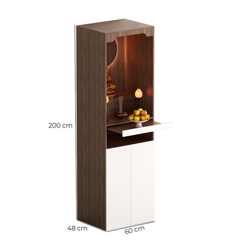 Ban thờ phật vân gỗ óc cho trắng - GP400.61