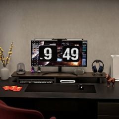 Kệ màn hình máy tính có ngăn trắng GA35