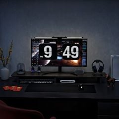 Kệ màn hình máy tính có ngăn trắng GA35