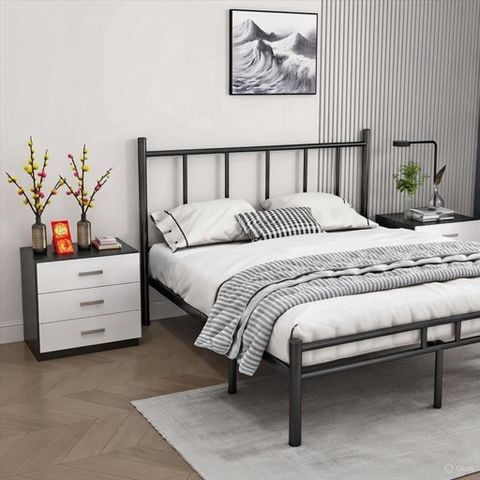 Giường Sắt Khung Đen 1.6x2m - GM158 - Nội Thất IGA Việt Nam