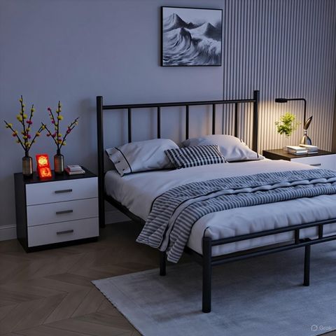 Giường Sắt Khung Đen 1.6x2m - GM158 - Nội Thất IGA Việt Nam