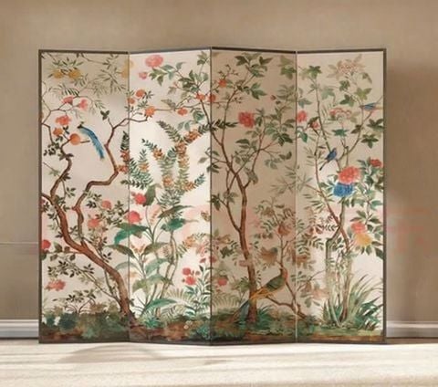 Bộ Bình Phong In Họa Tiết 4 Tấm Vải Canvas - GP392 - IGA VIỆT NAM