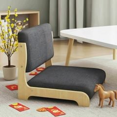 Ghế Bệt Lưng Tựa Gỗ Vải Cao Cấp - PG22