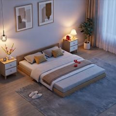 Giường Bệt Thông Minh Gỗ MDF Phong Cách Bắc Âu - GP310