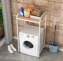 Kệ máy giặt khung trắng - vân gỗ GM115