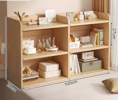 Kệ sách gỗ 2 - 3 tầng đa năng cho không gian gọn gàng, ngăn nắp - Nhà máy IGA - GA37