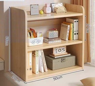 Kệ sách gỗ 2 - 3 tầng đa năng cho không gian gọn gàng, ngăn nắp - Nhà máy IGA - GA37