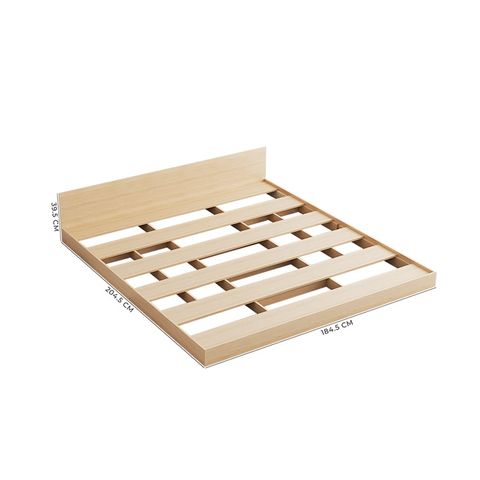 Giường Ngủ Gỗ Công Nghiệp Hiện Đại Phong Cách Nhật Bản - 1m8x2m - Màu Vân Gỗ Phối Trắng - GP310C.03 - Nội Thất IGA Việt Nam