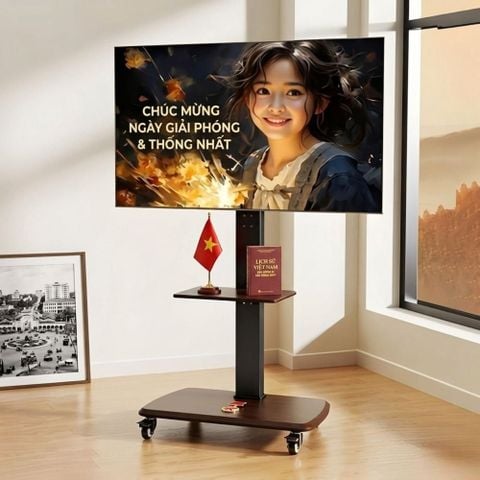 Kệ treo TV di động khung thép chống ghỉ loại nâng hạ - GM173.26 - Nội Thất IGA Việt Nam