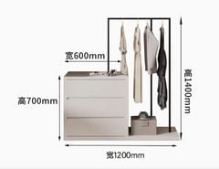 Bàn trang điểm khung đen GM216A.21