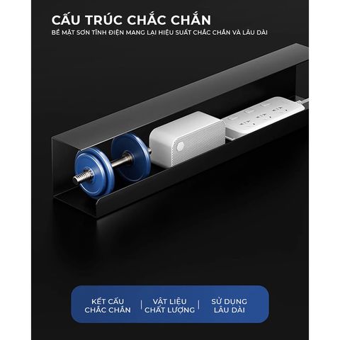 Khay đi dây điện gầm bàn làm việc - GM176 - Nội Thất Xanh Thông Minh IGEA