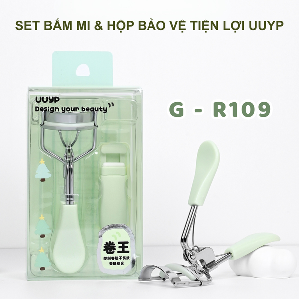  Bộ 2 Kẹp Bấm Mi UUYP R109 Bấm Toàn Diện & Bấm Góc Chi Tiết Định Hình Mi Cong 