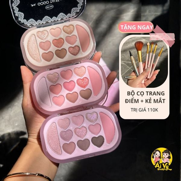  Bảng Phấn Mắt, Má Hồng, Hightlight 11 Ô GOGOTALES Sweetish Principle GT877 - Gogo Tales 