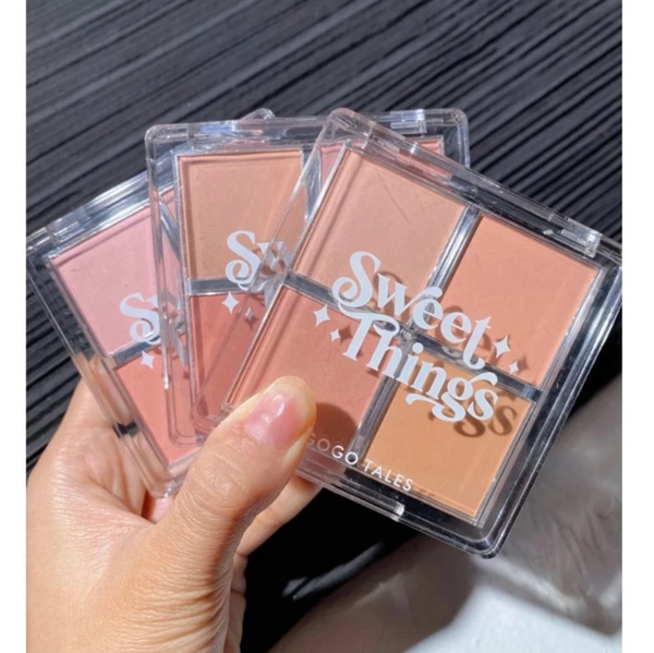  Bảng Phấn Má 4 Ô GOGO TALES Naked Feeling GT307 