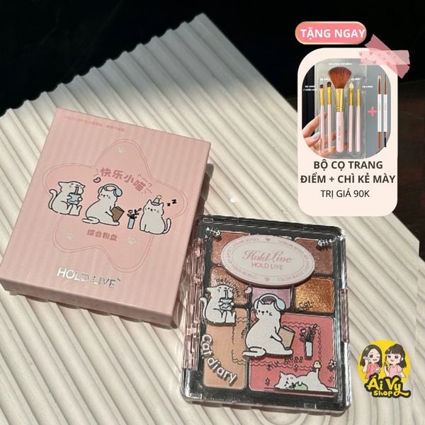  Bảng Phấn Mắt Má Hồng HoldLive Cat Palette HL784 - HOLDLIVE 