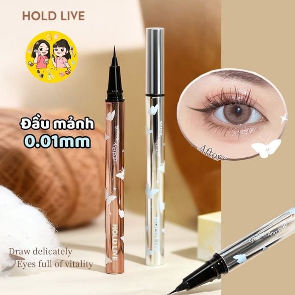  Bút Kẻ Mắt Nét Mảnh HOLD LIVE Butterfly Slim Smooth HL814 - HoldLive 0.01mm aivyshop 