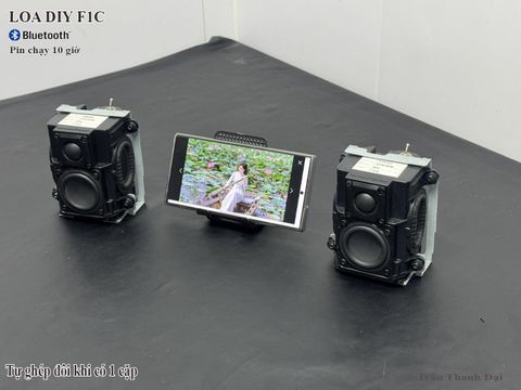 LOA DIY F1C 20W, Bluetooth, Pin 10 giờ, Ghép Đôi