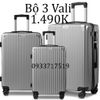 Bộ 3 Vali Chống Va Đập Tốt U218 Bạc