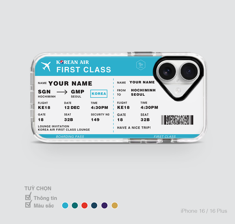 COLORFUL BOARDING PASS - KOREAN AIR