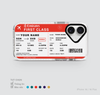 COLORFUL BOARDING PASS - EMIRATES AIRLINES
