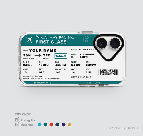 COLORFUL BOARDING PASS - CATHAY PACIFIC