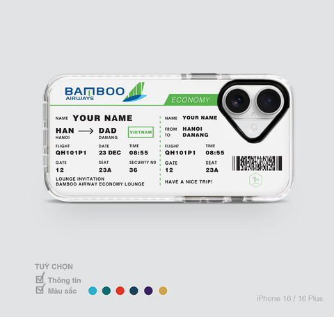 COLORFUL BOARDING PASS - BAMBOO AIRWAYS