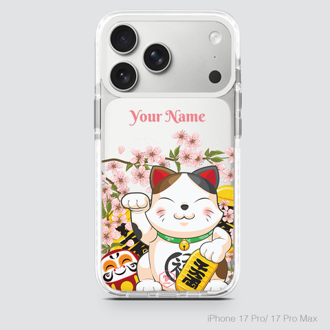 MANEKI NEKO WITH KOBAN AND DARUMA