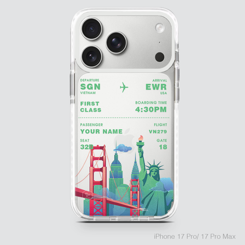 COLORFUL BOARDING PASS - USA