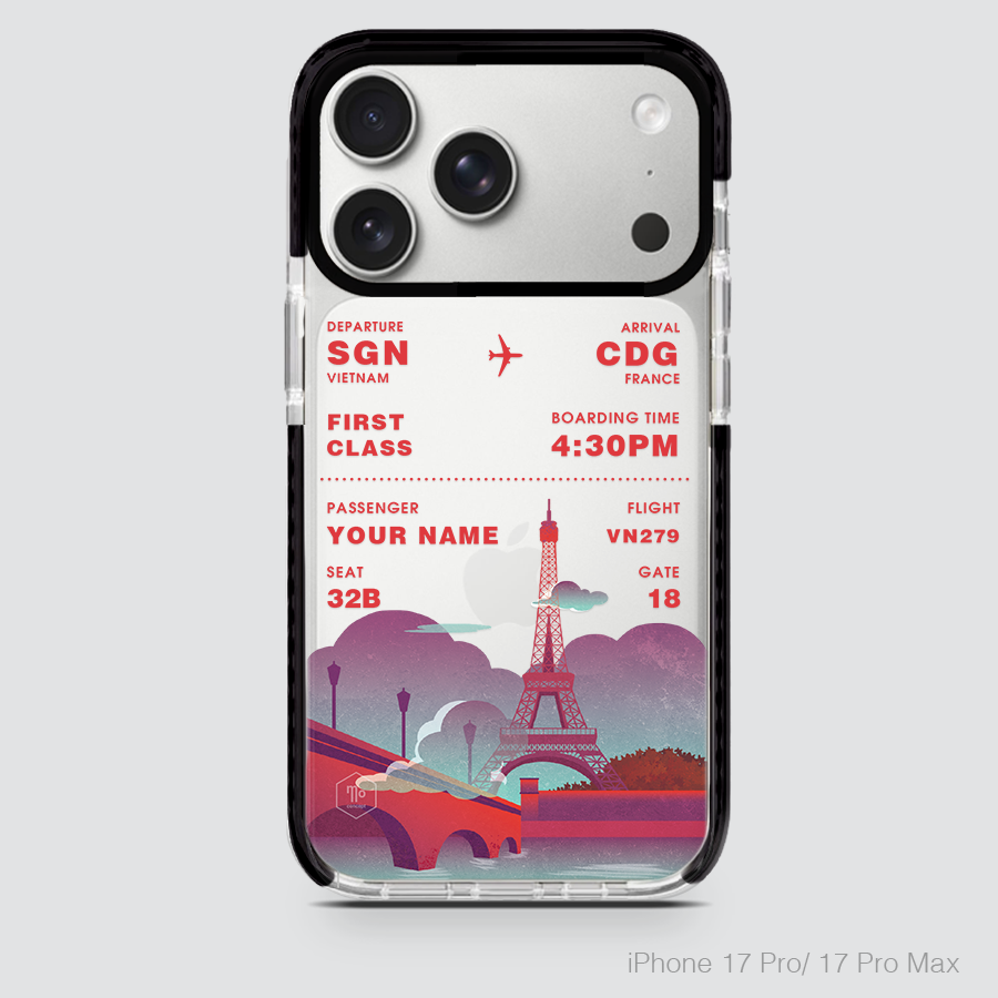 COLORFUL BOARDING PASS - FRANCE