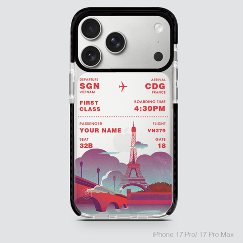 COLORFUL BOARDING PASS - FRANCE