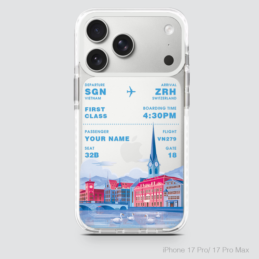 COLORFUL BOARDING PASS - SWITZERLAND