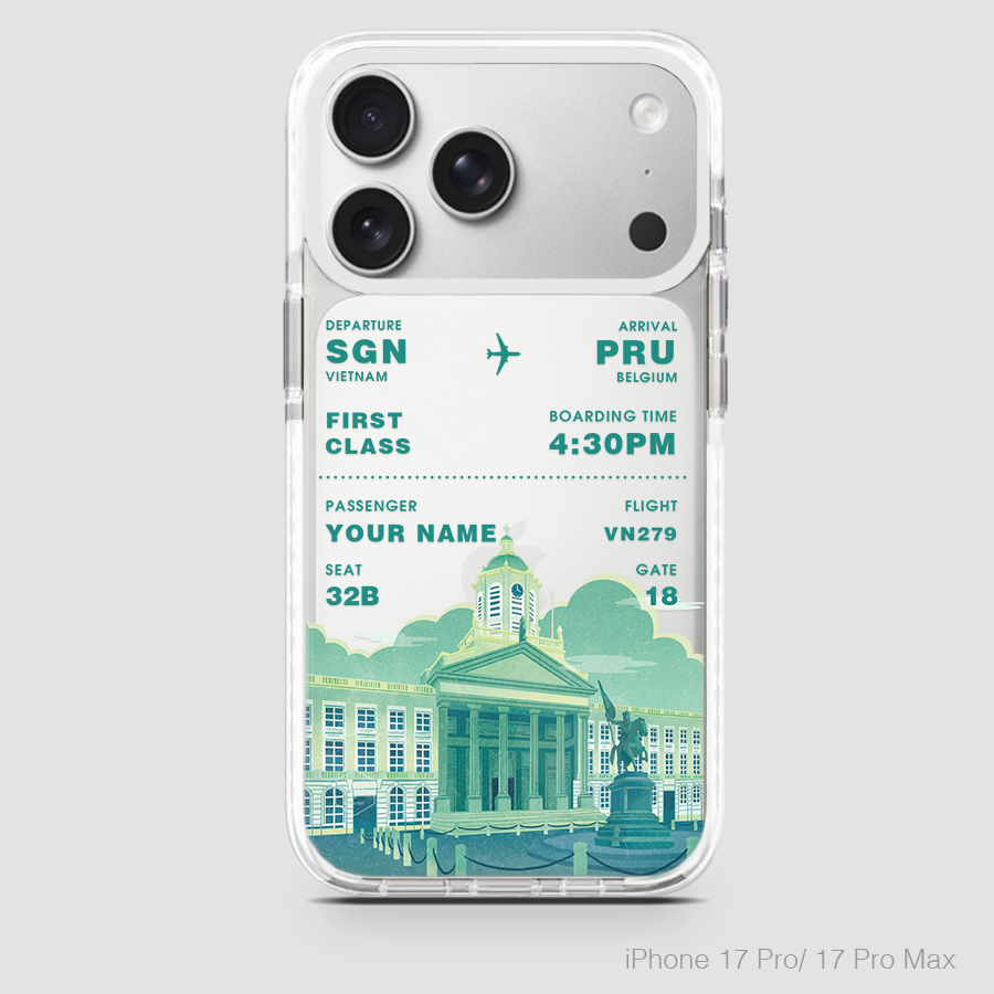 COLORFUL BOARDING PASS - BELGIUM