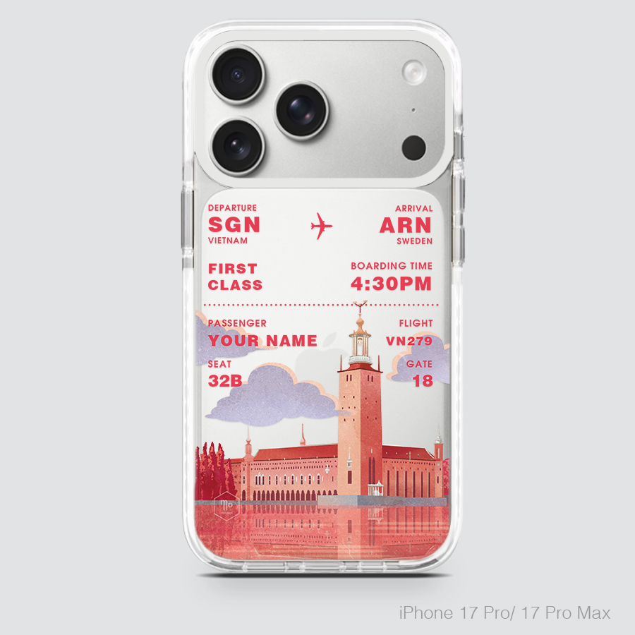 COLORFUL BOARDING PASS - SWEDEN