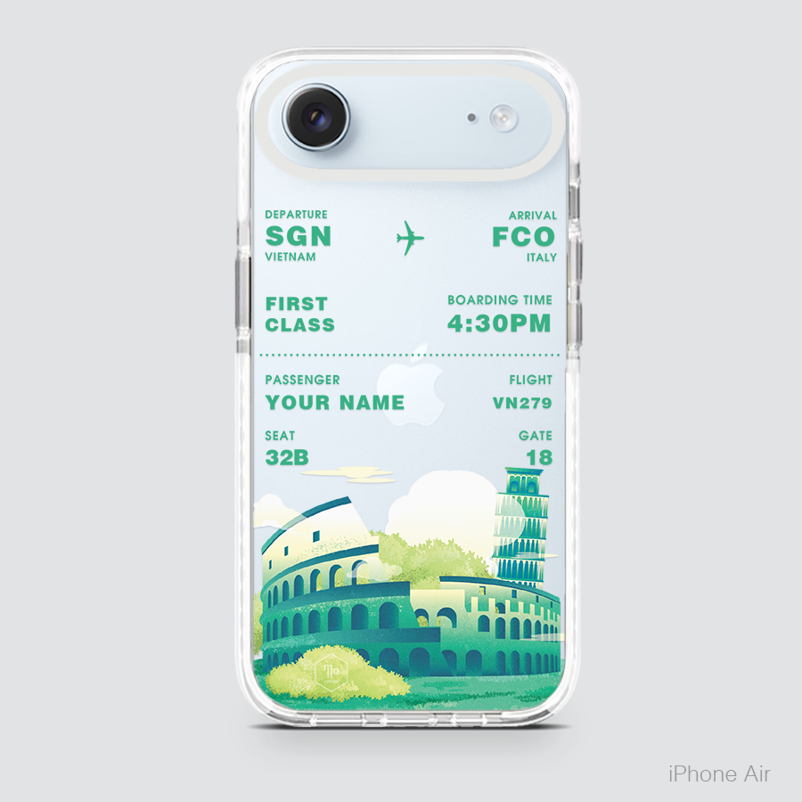 COLORFUL BOARDING PASS - ITALY