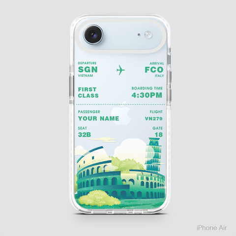 COLORFUL BOARDING PASS - ITALY