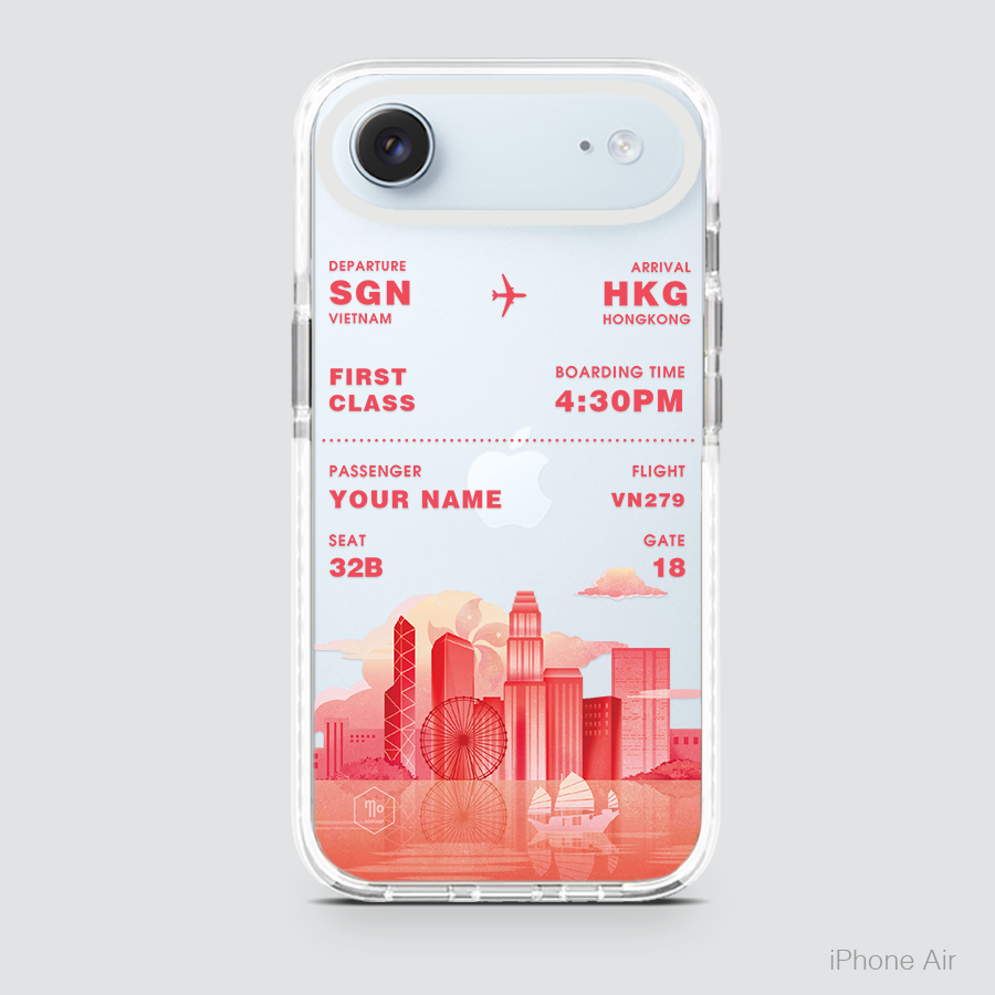 COLORFUL BOARDING PASS - HONGKONG
