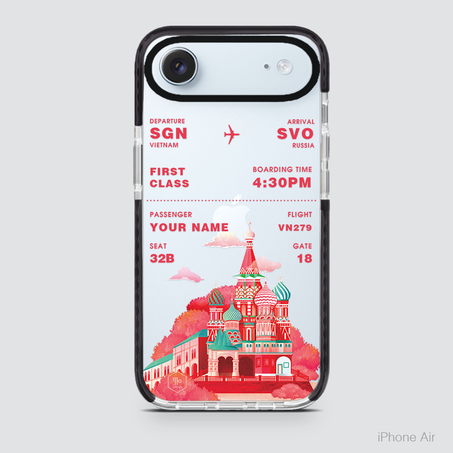 COLORFUL BOARDING PASS - RUSSIA