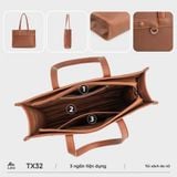  Túi Lata (Thời trang nữ form vuông tối giản - Túi xách da TX32) 