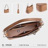  Túi Lata (Thời trang nữ vintage phối ví trái tim kèm gương mini size 24 - Túi đeo chéo HN136) 