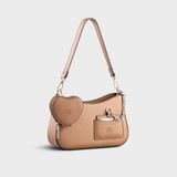  Túi Lata (Thời trang nữ vintage phối ví trái tim kèm gương mini size 24 - Túi đeo chéo HN136) 