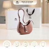  Hộp quà tặng túi đeo chéo nữ Lata HN146 Màu Bò đậm 