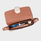  Túi Lata (Thời trang nữ khóa oval phối gương mini - Túi đeo chéo da HN144) 