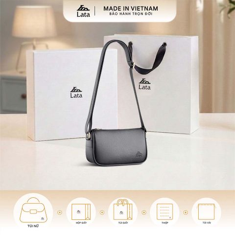  Hộp quà tặng túi đeo chéo nữ Lata HN119 Màu Đen 